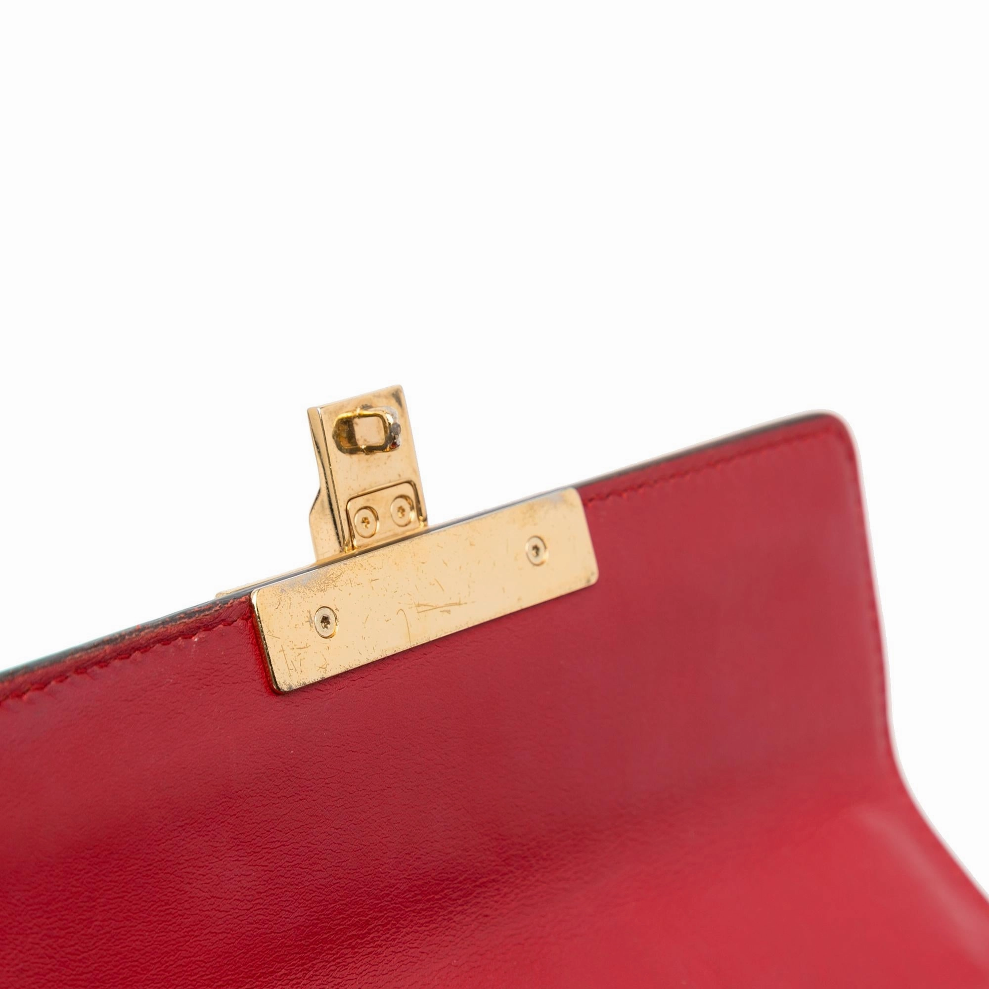Gucci Small GG Supreme Padlock Crossbody Bag (SHG-UWsLXV)