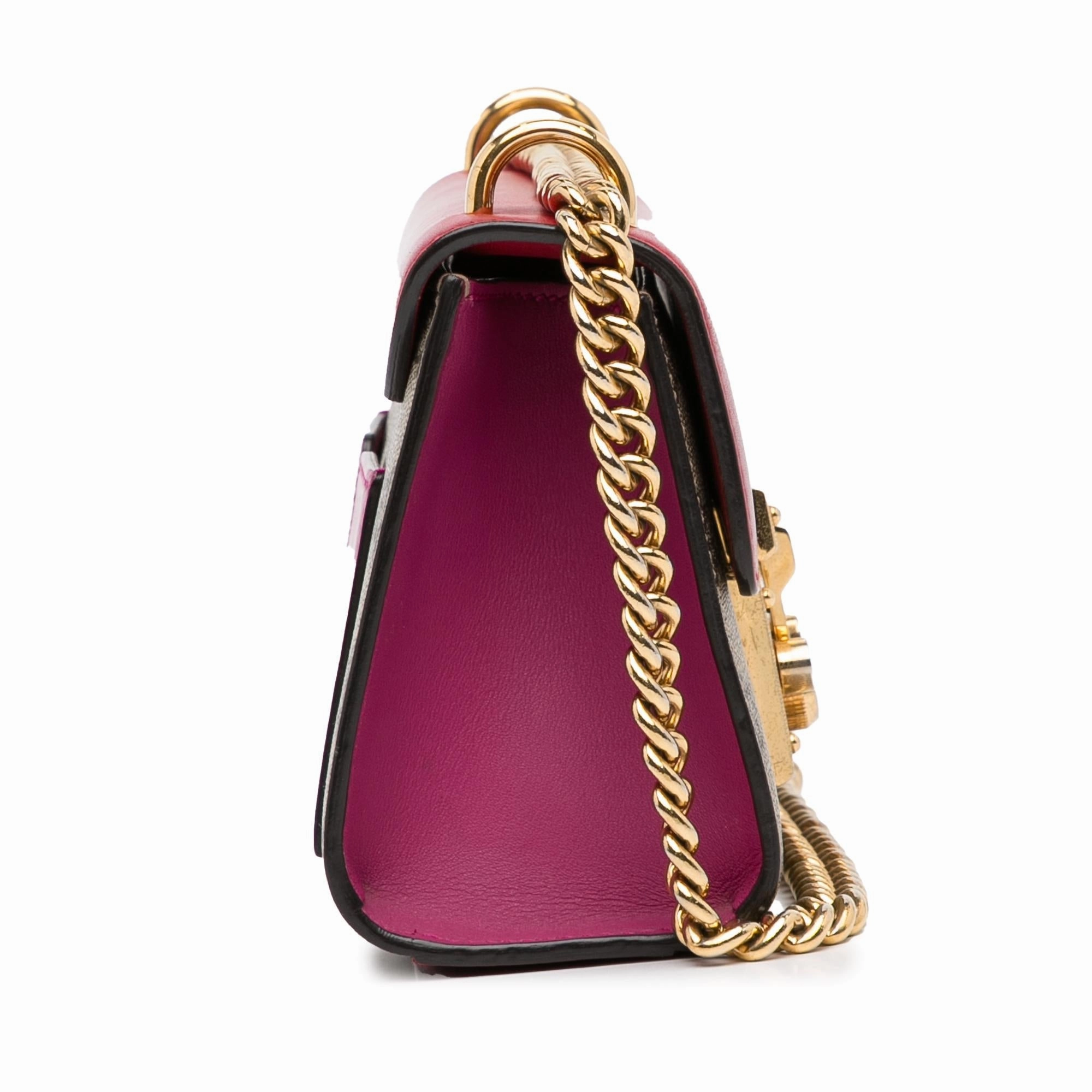 Gucci Small GG Supreme Padlock Crossbody Bag (SHG-UWsLXV)
