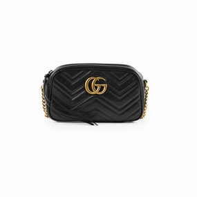 Gucci Small Marmont Camera Bag Black