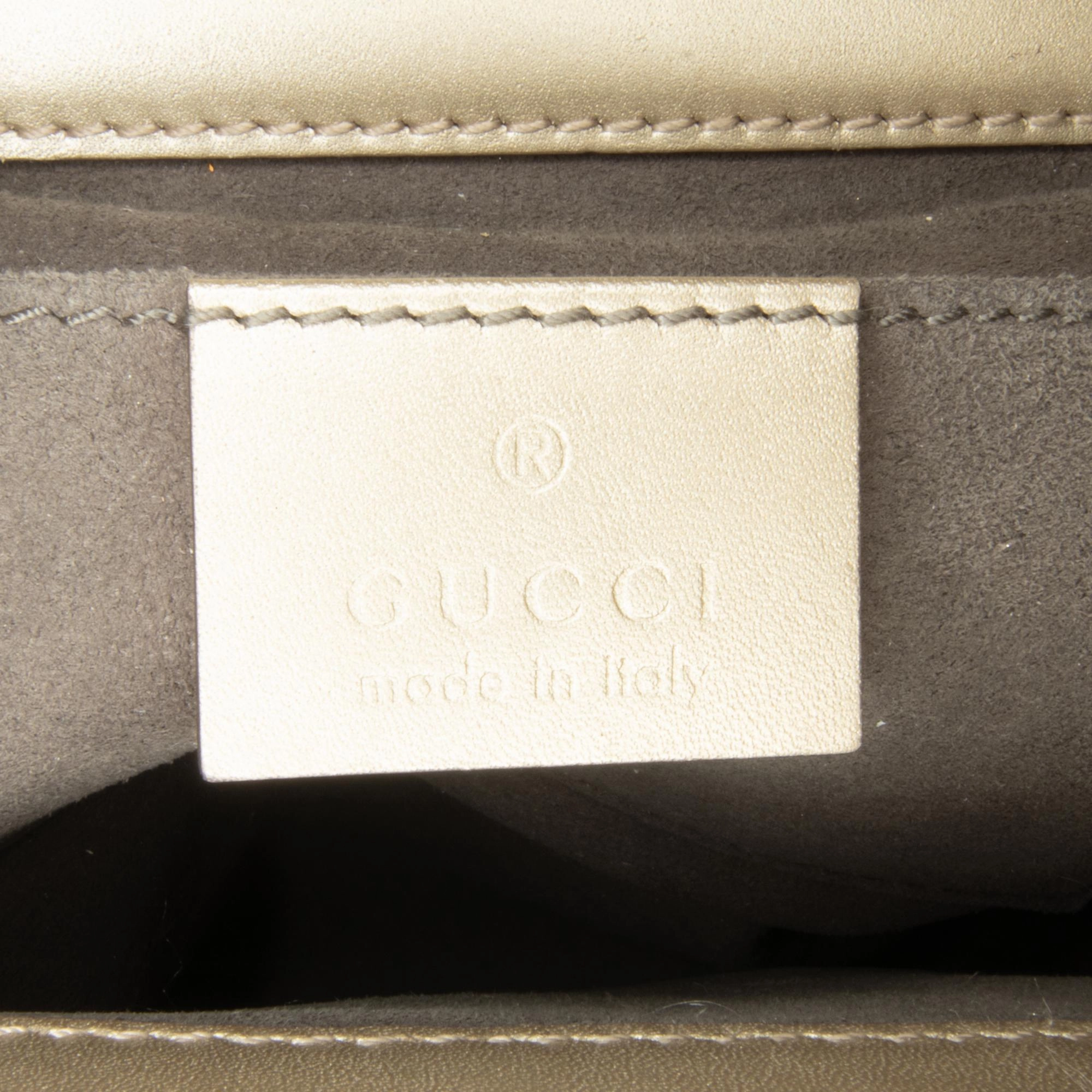 Gucci Small Metallic Padlock Crossbody (SHG-Vd4R6T)