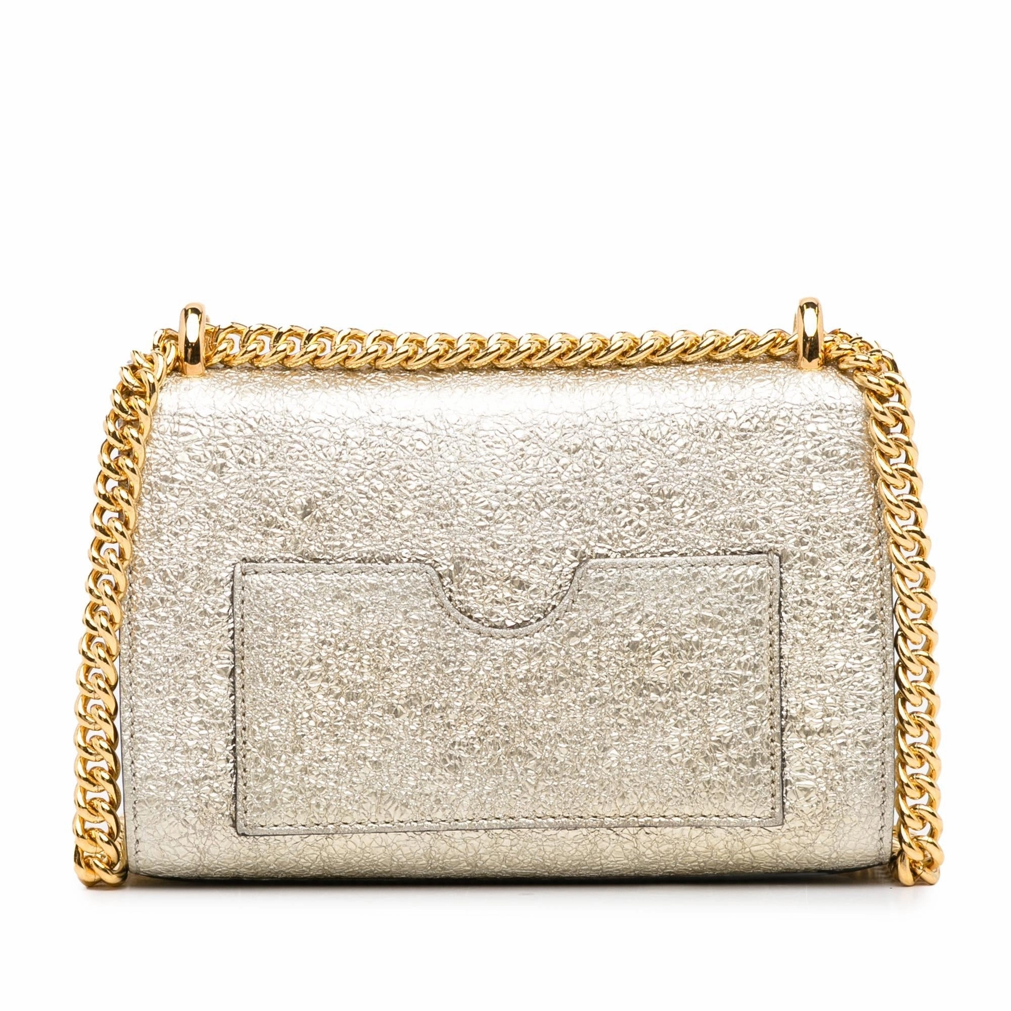 Gucci Small Metallic Padlock Crossbody (SHG-Vd4R6T)