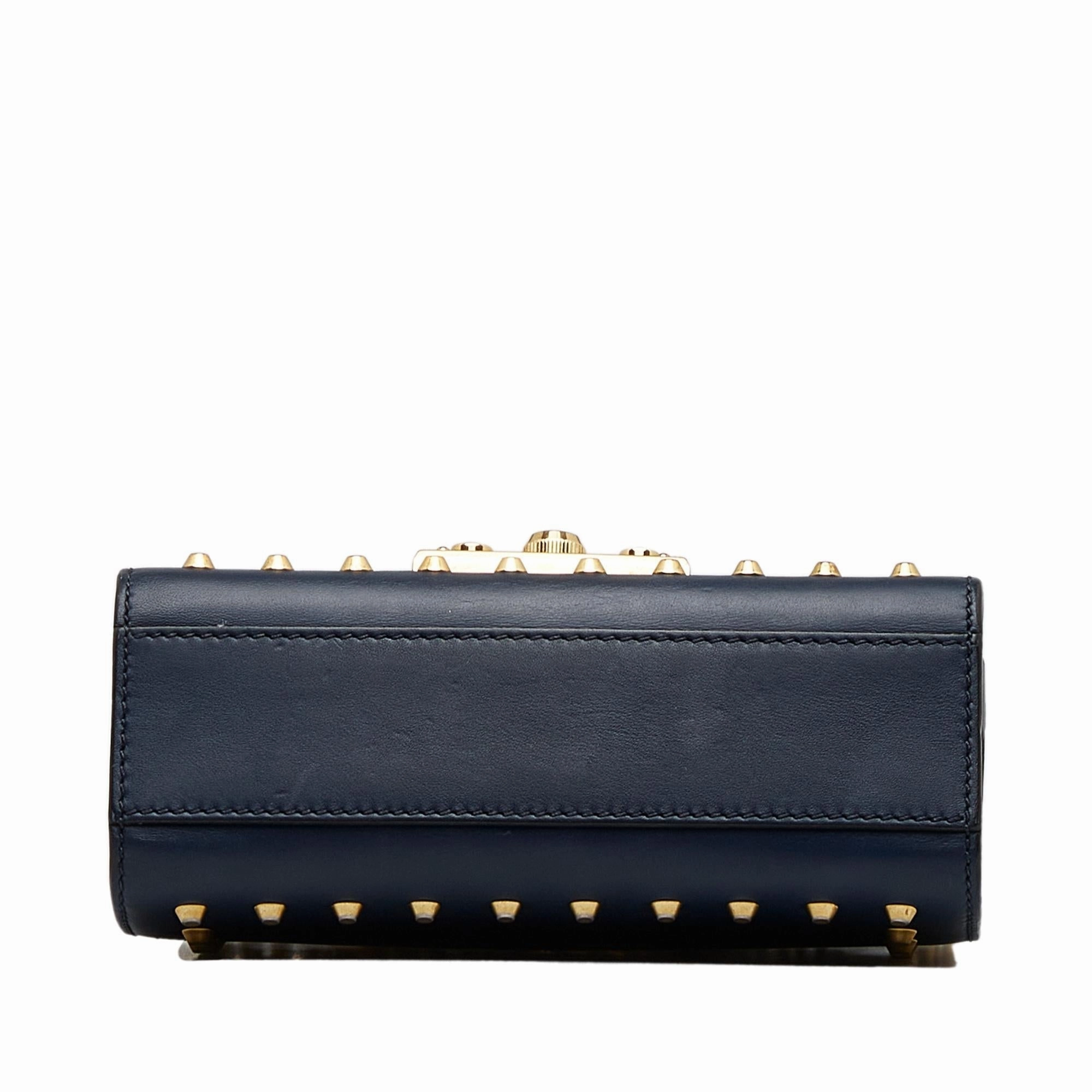 Gucci Small Pearl Studded Padlock Crossbody (SHG-ZuRWNW)