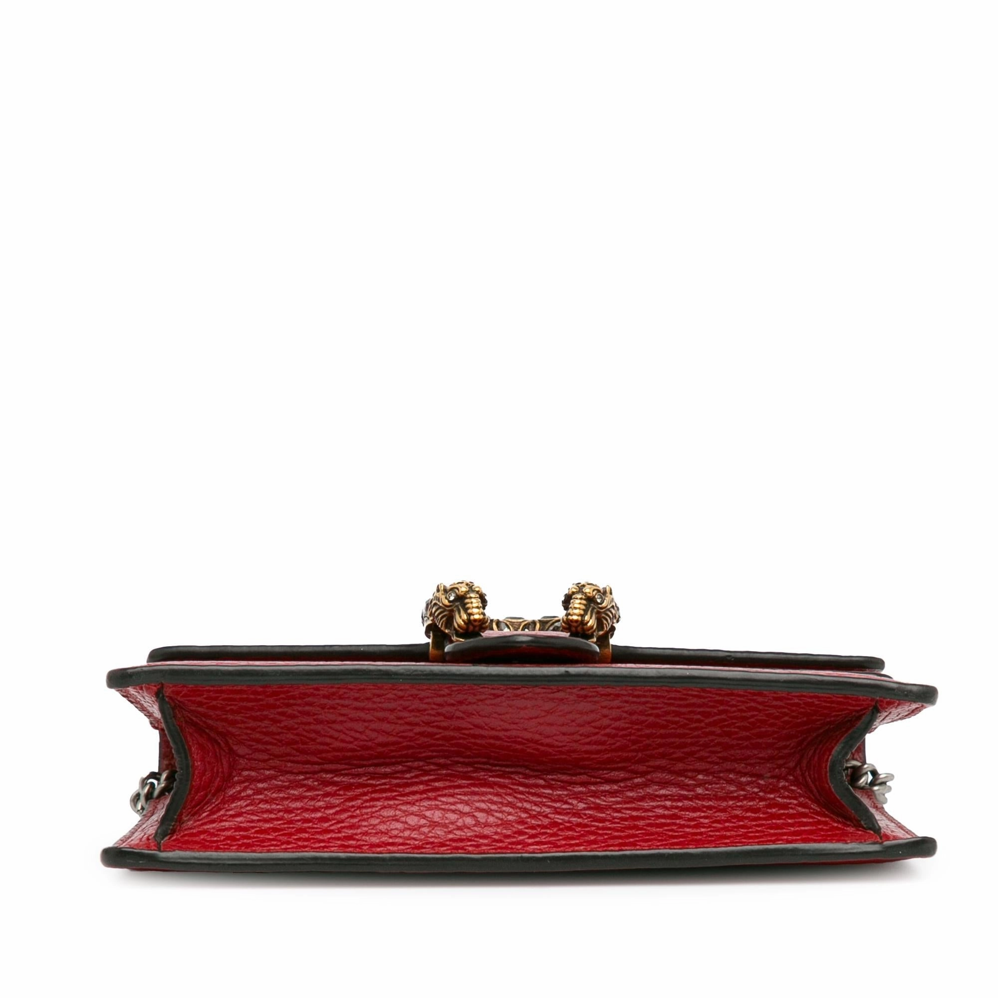 Gucci Super Mini Dionysus Leather Crossbody Bag (SHG-TExsMz)