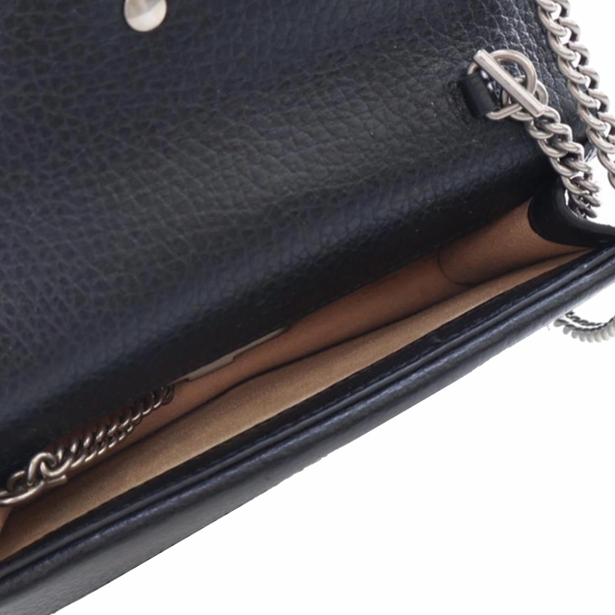 Gucci Super Mini Dionysus Leather Crossbody Bag (SHG-vzCgCv)