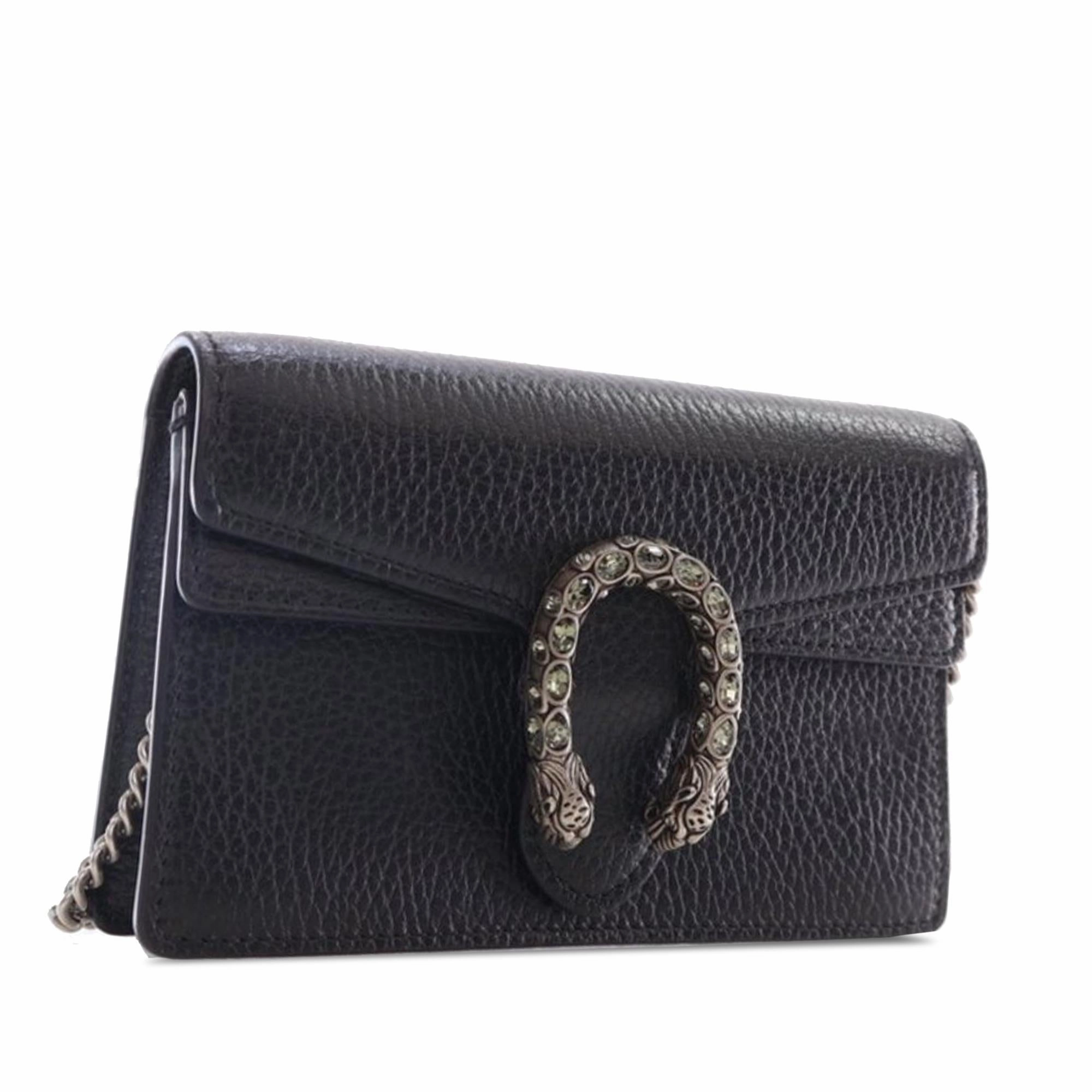 Gucci Super Mini Dionysus Leather Crossbody Bag (SHG-vzCgCv)