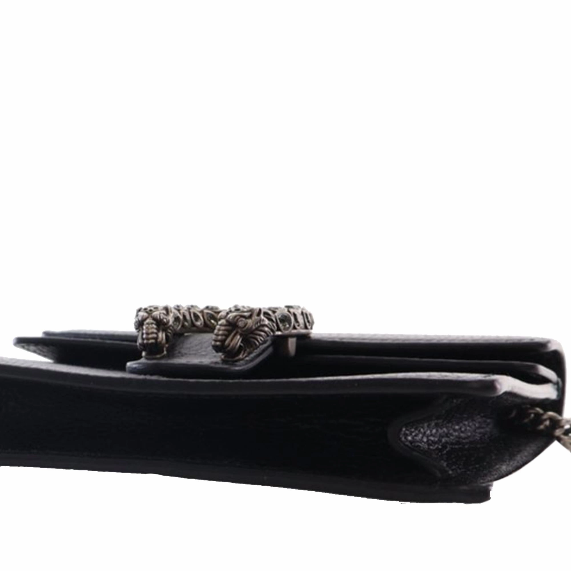 Gucci Super Mini Dionysus Leather Crossbody Bag (SHG-vzCgCv)