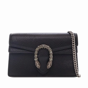 Gucci Super Mini Dionysus Leather Crossbody Bag (SHG-vzCgCv)
