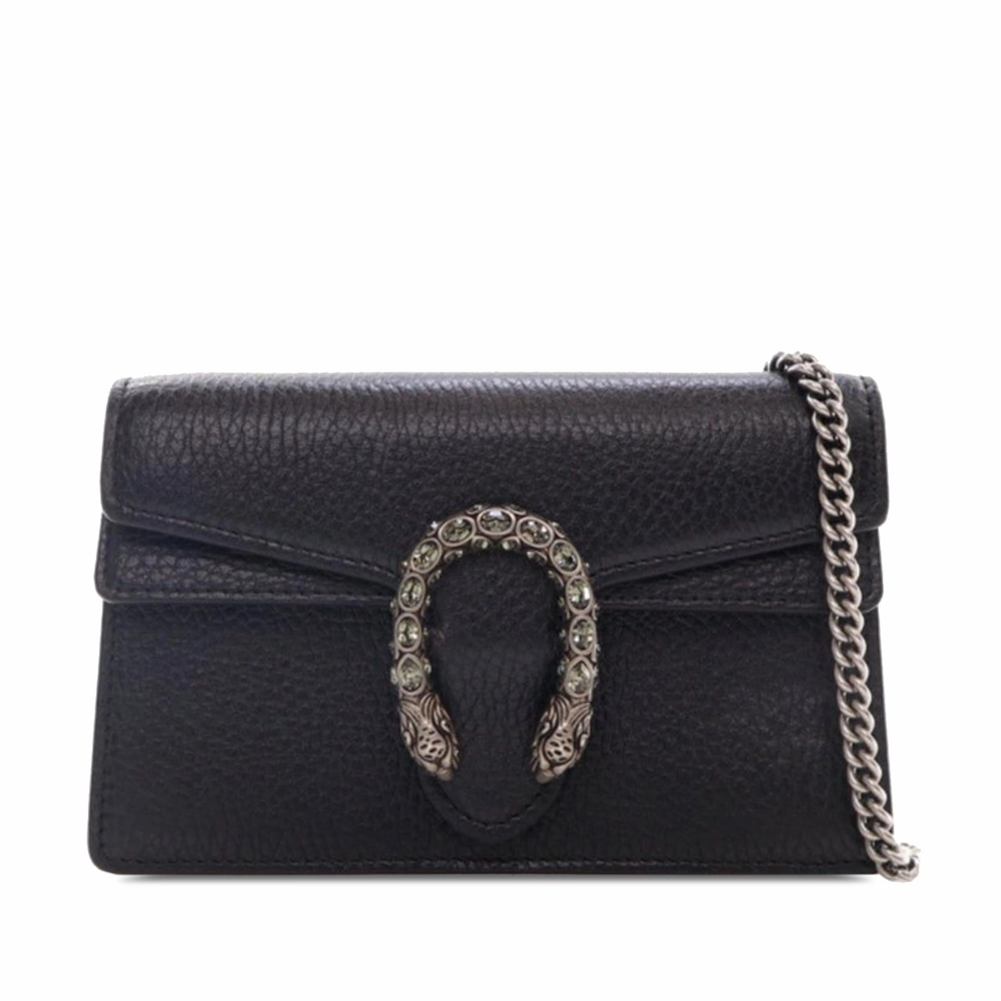 Gucci Super Mini Dionysus Leather Crossbody Bag (SHG-vzCgCv)