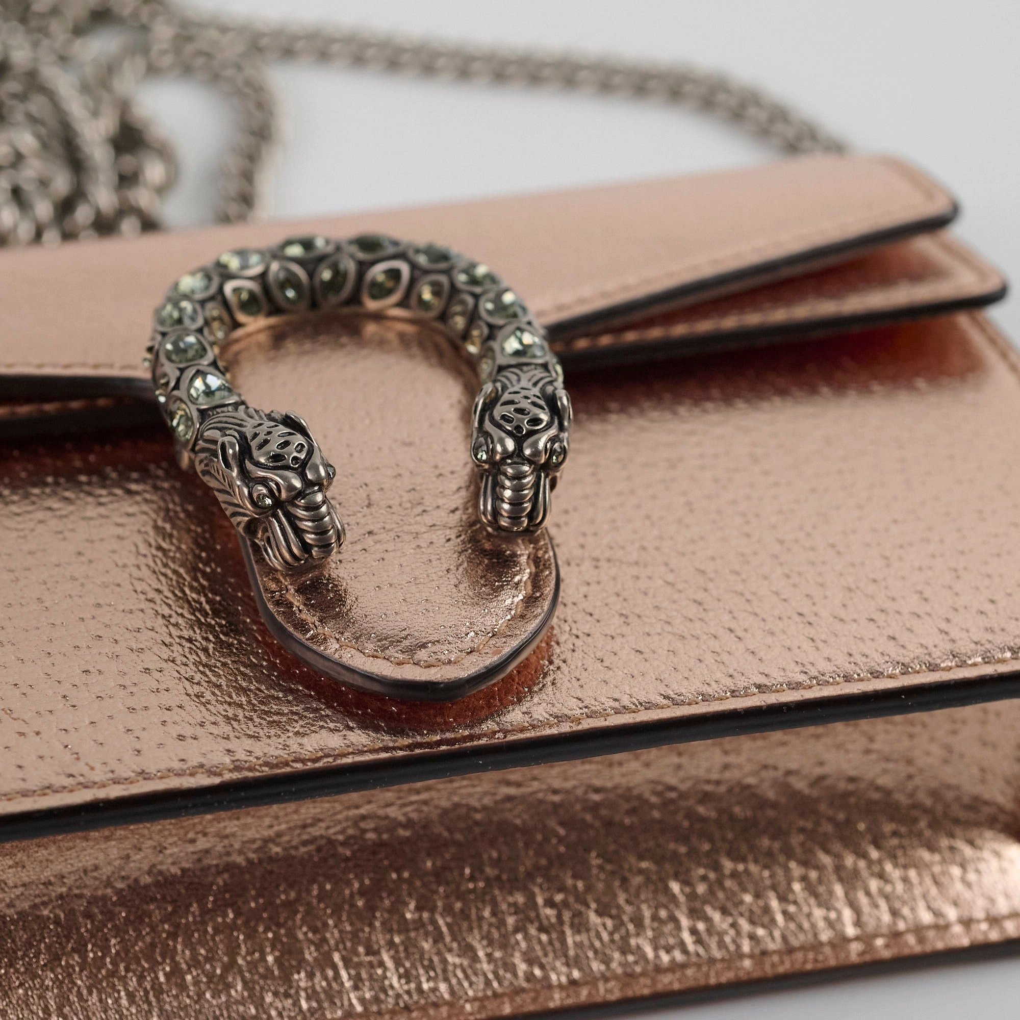 Gucci Super Mini Dionysus Metallic Cross Body Bag