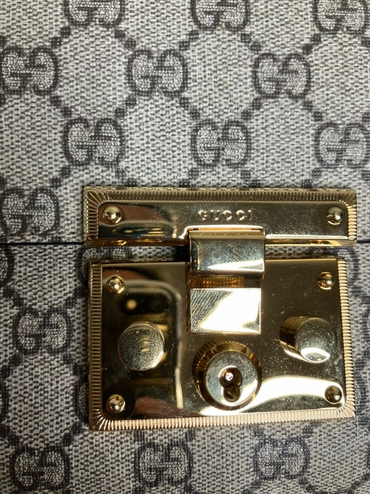 Gucci Supreme Interlock Black/Gold Shoulder Bag