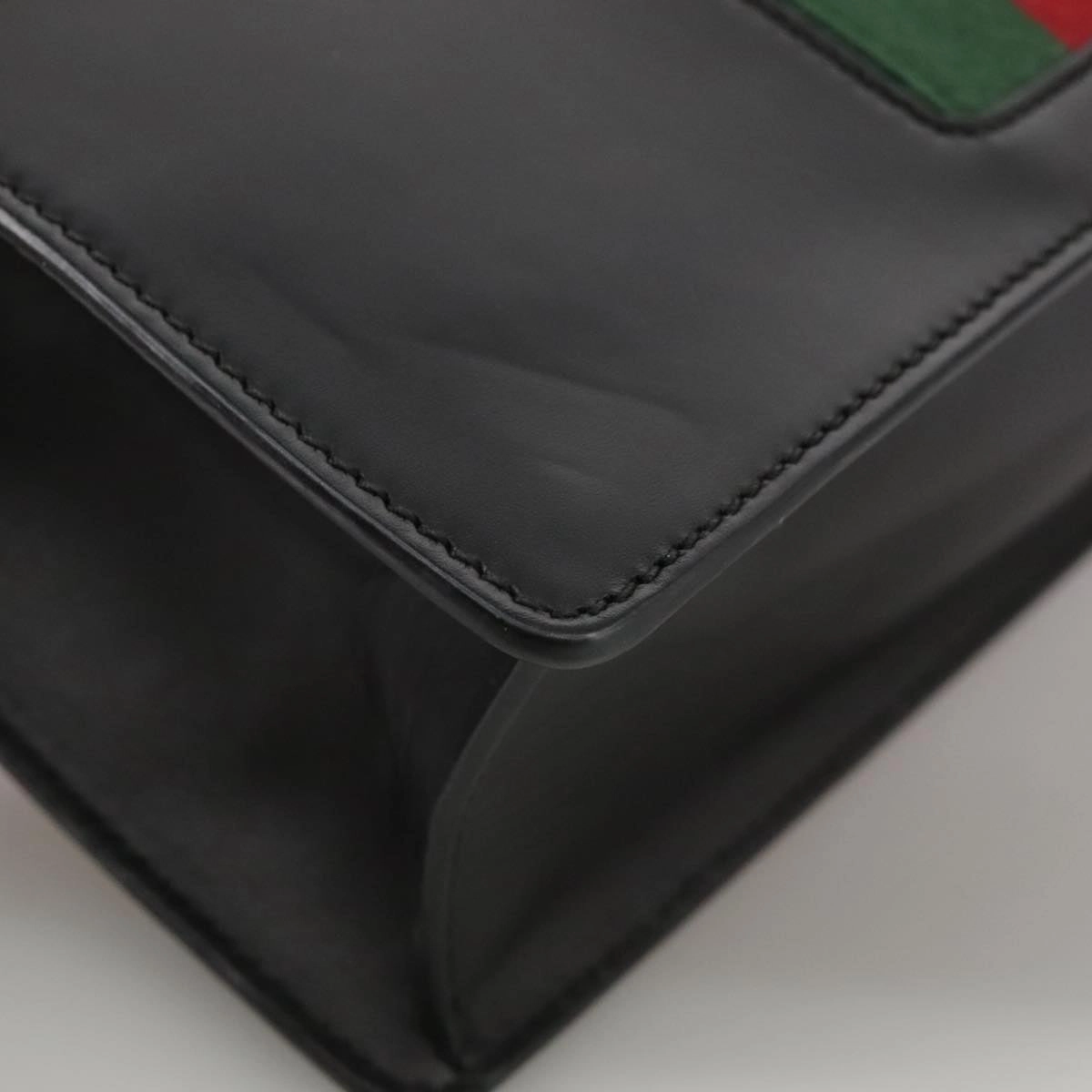 Gucci Sylvie Black Leather Shoulder Bag ()