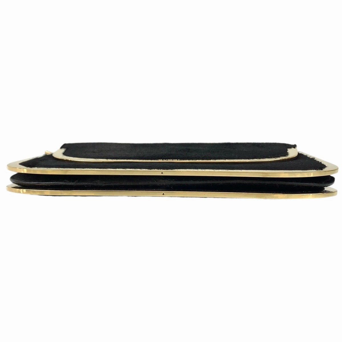 Gucci Vintage Black Gold Shoulder Bag