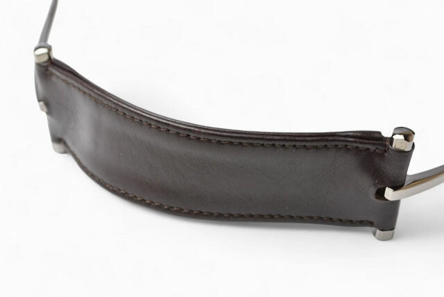 Gucci Vintage Leather Shoulder Bag Dark Brown