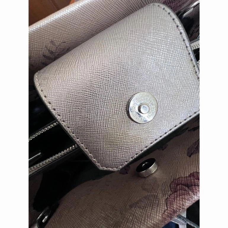 Guess Floral Print Snap Closure Satchel