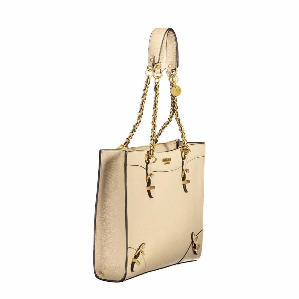 Guess Jeans Beige Polyethylene Women Handbag