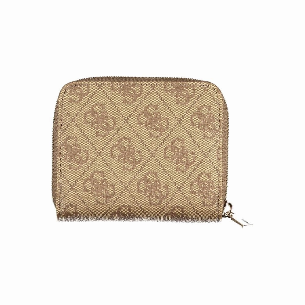 Guess Jeans Beige Polyethylene Women's Wallet - One Size