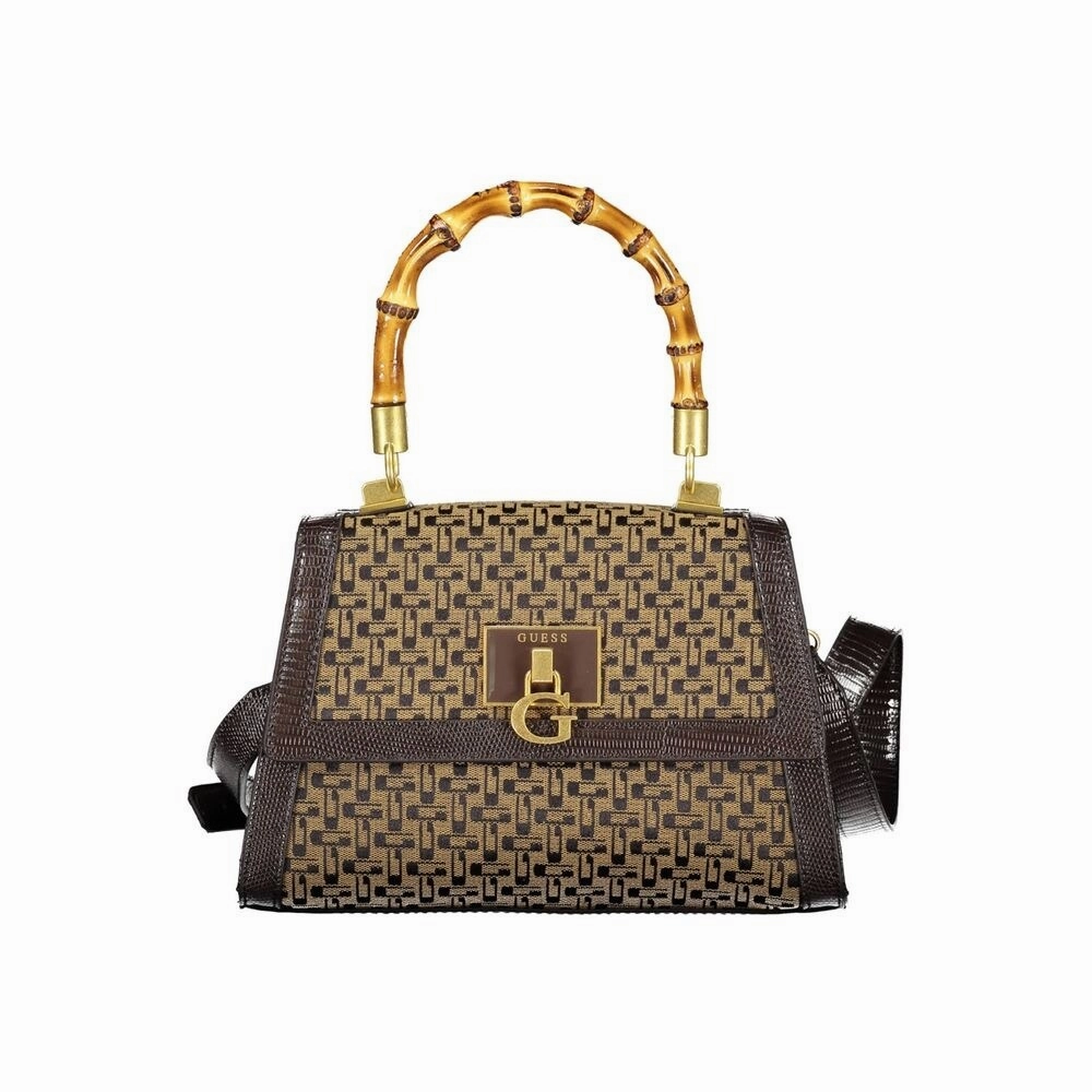 Guess Jeans Brown Cotton Women's Handbag