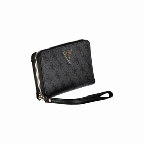 Guess Jeans Chic Black Polyethylene Wallet with Logo Women's Detail - One Size