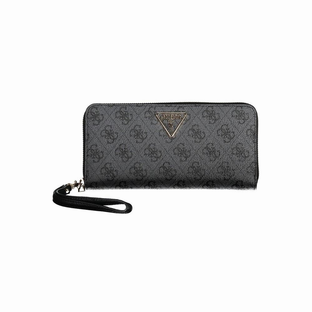 Guess Jeans Chic Black Polyethylene Wallet with Logo Women's Detail - One Size