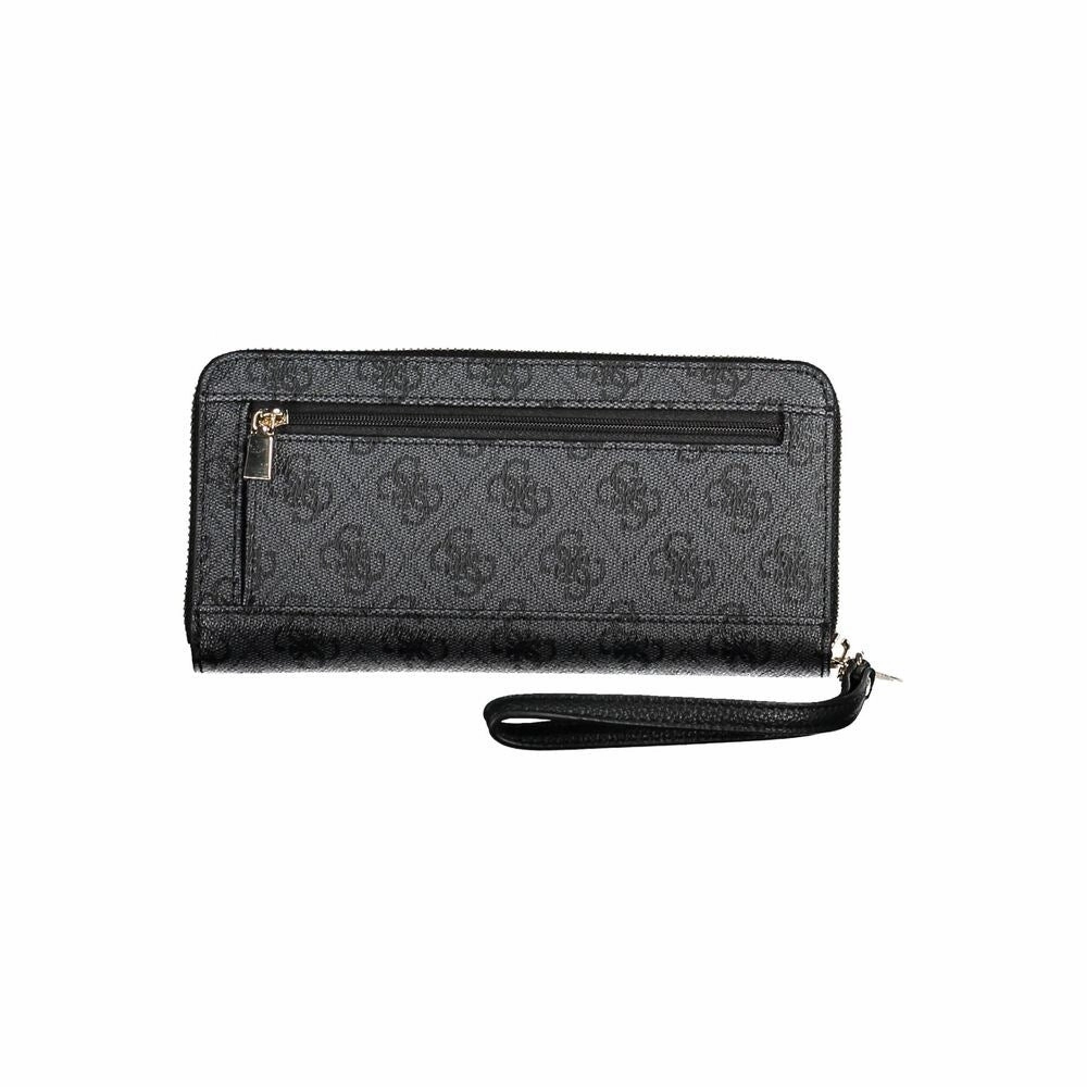Guess Jeans Chic Black Polyethylene Wallet with Logo Women's Detail - One Size