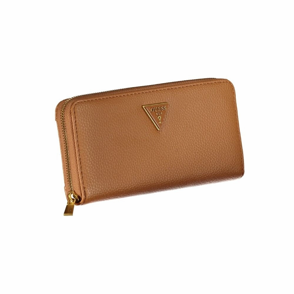Guess Jeans Chic Brown Multipocket Women's Wallet