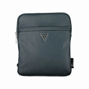 Guess Jeans Chic Green Shoulder Bag with Ample Men's Storage