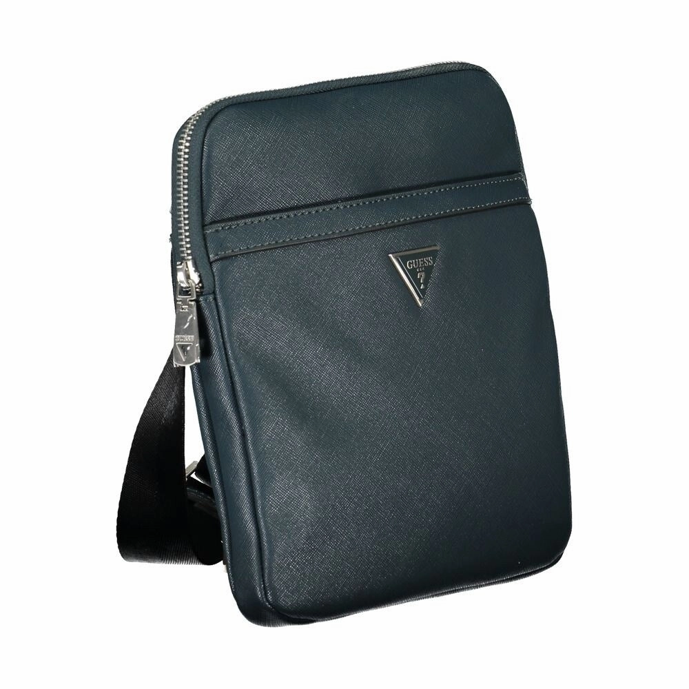 Guess Jeans Chic Green Shoulder Bag with Ample Men's Storage