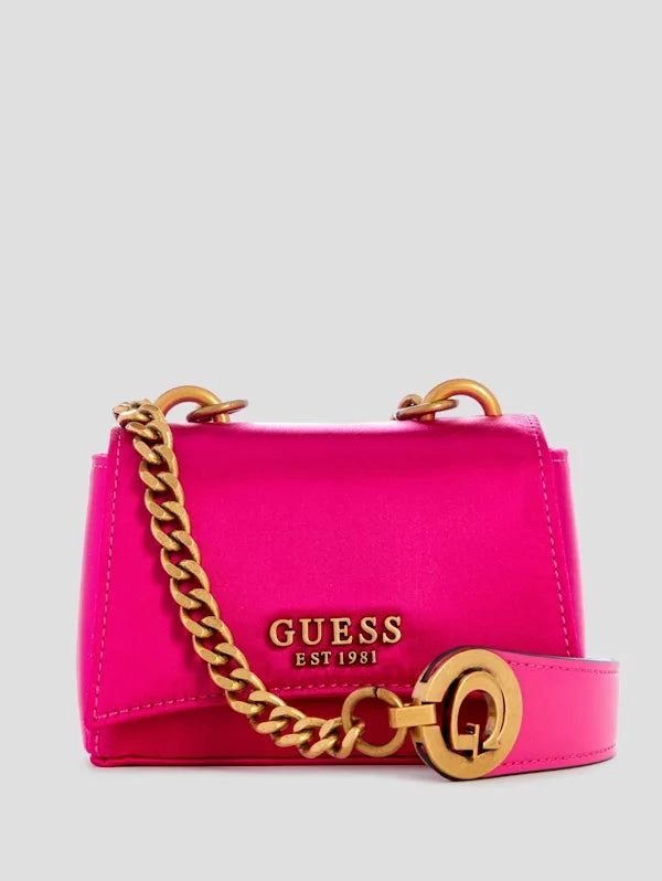Guess Masie Glam Satin Micro Mini Crossbody-pink
