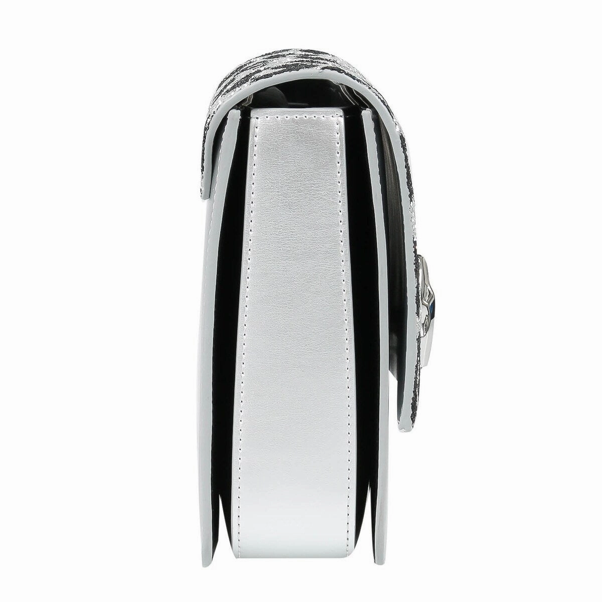GWLPCF G25 Milano Rmx 00 Silver/ Black Large Shoulder Bag for womens