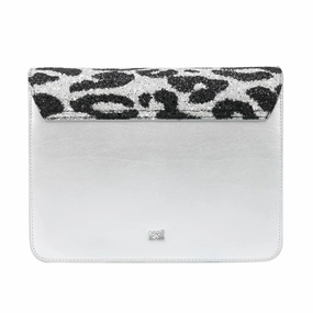 GWLPCF G25 Milano Rmx 00 Silver/ Black Large Shoulder Bag for womens