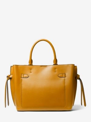 Hamilton Legacy Large Leather Belted Satchel