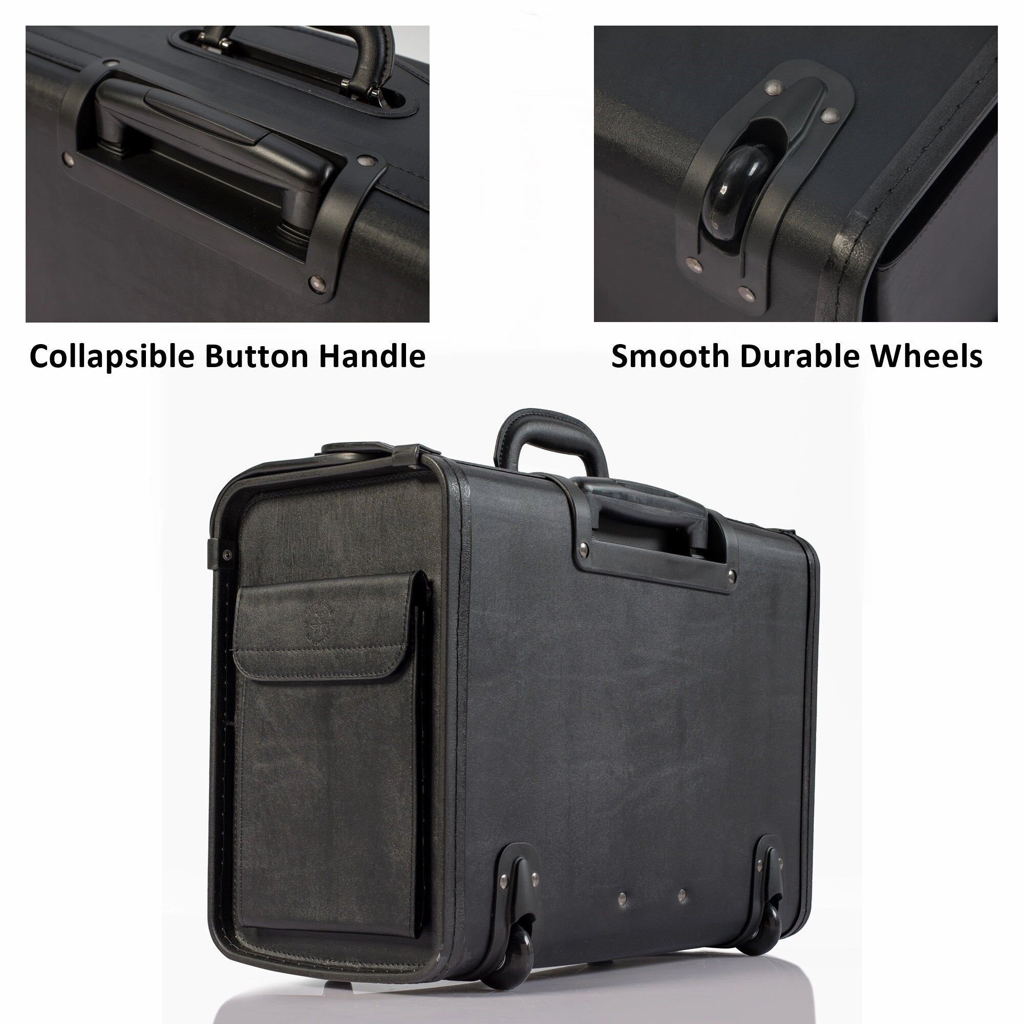 Hammer Anvil 19 Wheeled Briefcase Rolling Case Sales Sample Pilot Lawyer Attache - One Size