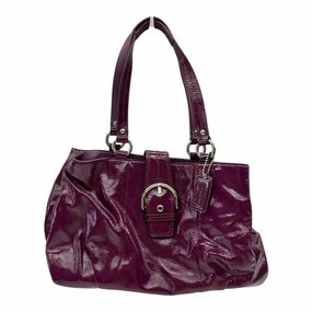 Handbag Designer By Coach In Purple, Size:Medium