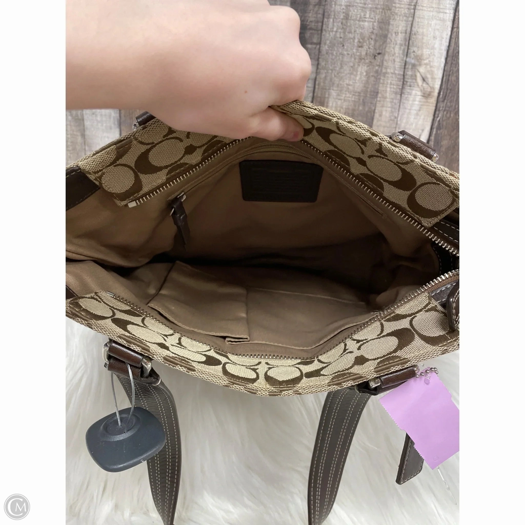 Handbag Designer By Coach, Size: Medium