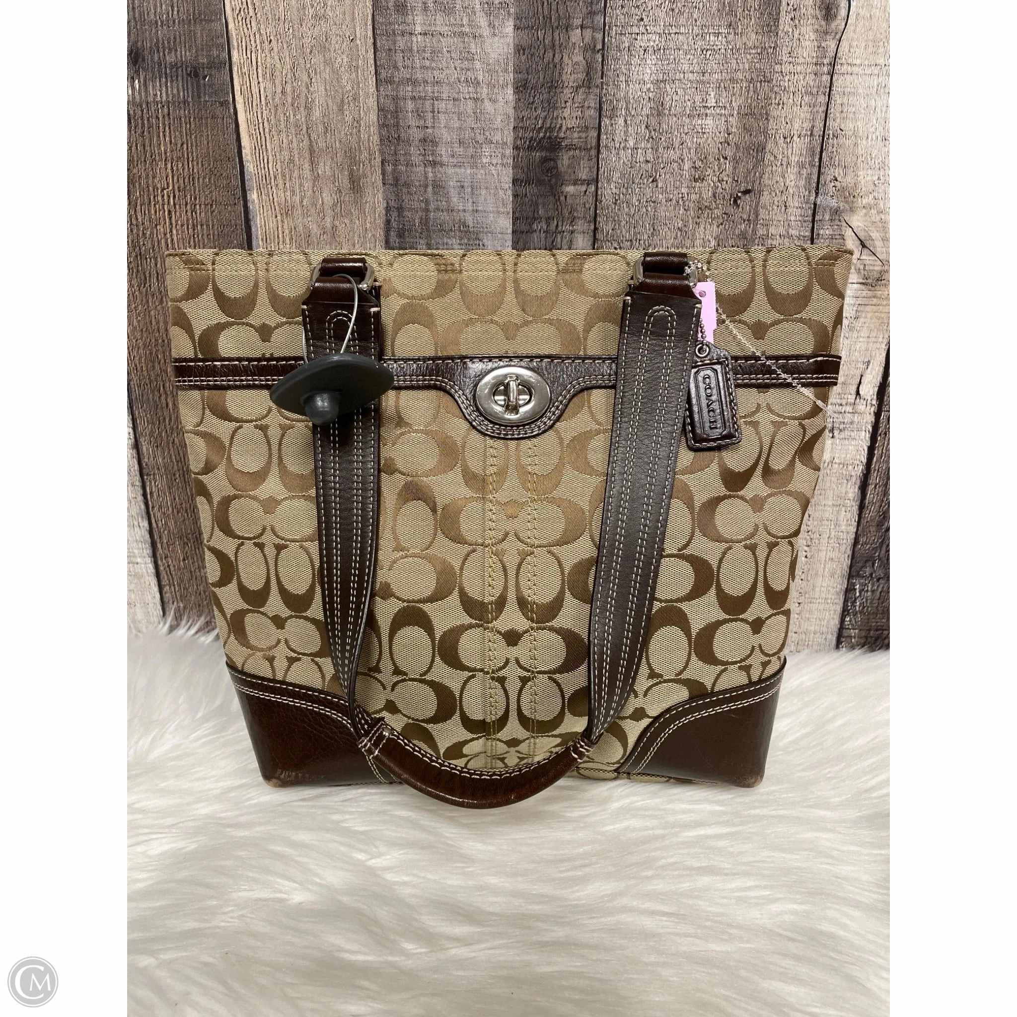 Handbag Designer By Coach, Size: Medium