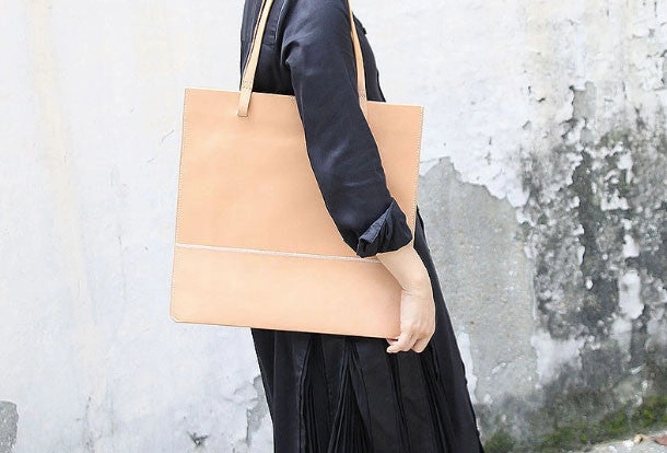 Handmade handbag purse leather shopper tote bag purse shoulder bag for women