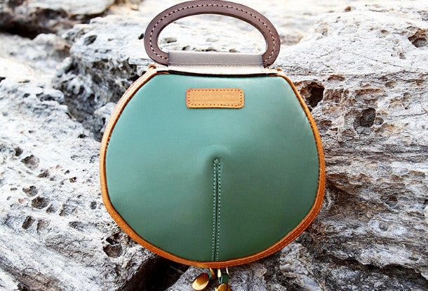Handmade handbag Saddle purse leather crossbody bag purse shoulder bag for women