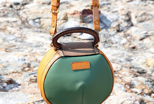 Handmade handbag Saddle purse leather crossbody bag purse shoulder bag for women