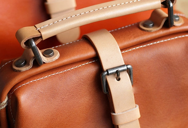 Handmade Leather doctor bag for women leather shoulder doctor bag crossbody bag