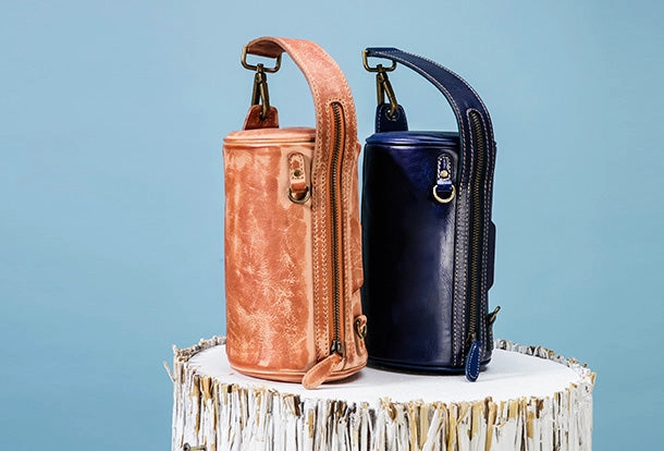 Handmade Leather Handbag Purse Bucket Bag Round Circle Bag Crossbody Bag Shoulder Bag Purse For Women
