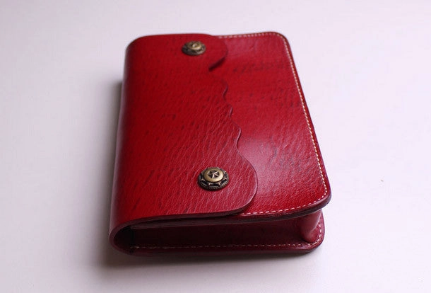 Handmade Leather small purse bag shoulder bag red dark green for women leather crossbody bag