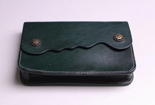 Handmade Leather small purse bag shoulder bag red dark green for women leather crossbody bag