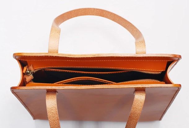 Handmade Leather Tote Purse Handbag Shoulder Bag Large for Women Leather Shopper Bag
