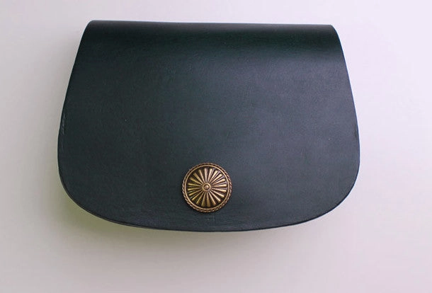 Handmade Leather Womens Saddle bag Shoulder bag leather crossbody bags for women