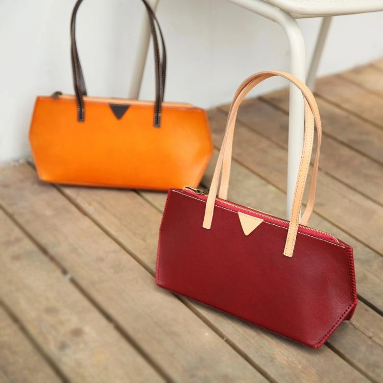 Handmade Vintage Womens Red Leather Handbags Unique Leather Womens Shoulder Purse