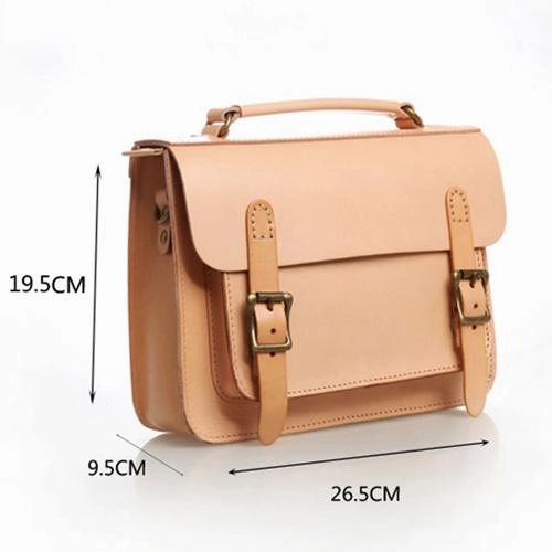 Handmade Womens Coffee Leather Satchel Shoulder Bag Cambridge Structured Satchel Handbag Purse for Men