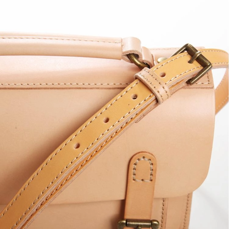 Handmade Womens Coffee Leather Satchel Shoulder Bag Cambridge Structured Satchel Handbag Purse for Men