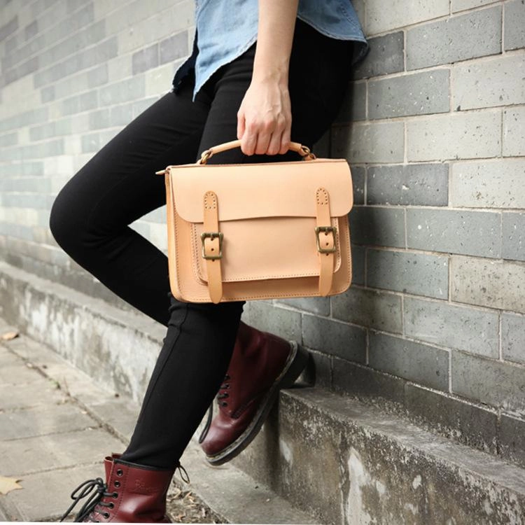 Handmade Womens Coffee Leather Satchel Shoulder Bag Cambridge Structured Satchel Handbag Purse for Men