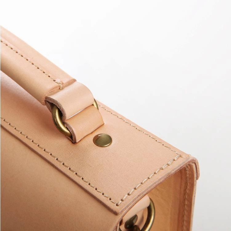 Handmade Womens Coffee Leather Satchel Shoulder Bag Cambridge Structured Satchel Handbag Purse for Men