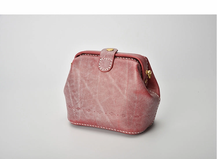 Handmade Womens Green Leather Small doctor Purse shoulder doctor bags for women